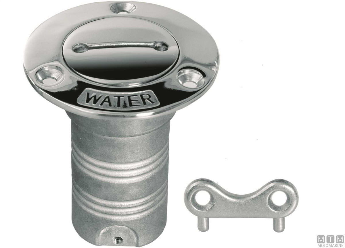 TAPPO COPERTA FLUSH WASTE D38MM IN ACCIAIO INOX CON CHIAVETTA