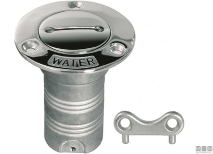 TAPPO COPERTA FLUSH FUEL D38MM IN ACCIAIO INOX CON CHIAVETTA