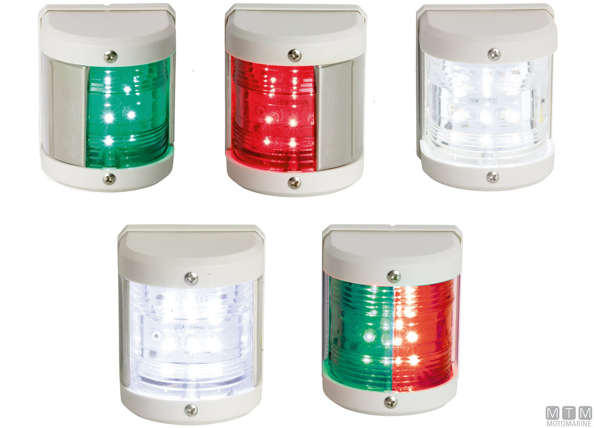 FANALE DI VIA LED LATERALE ROSSO MIDI BIANCO 65X75MM