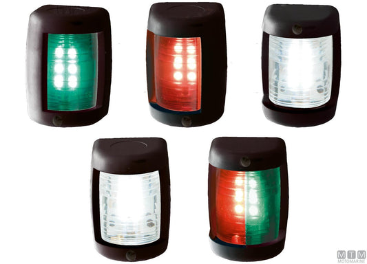 FANALE DI VIA LED LATERALE VERDE MINI NERO 43X59MM