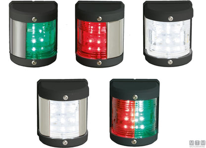 FANALE DI VIA LED COMBINATO ROSSO/VERDE MIDI NERO 65X75MM