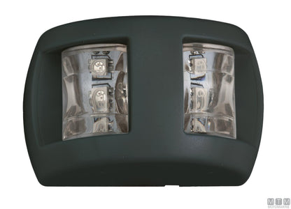 FANALE DI VIA LED COMBINATO ROSSO/VERDE COMPACT NERO 70X45MM