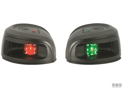 COPPIA FANALI DI VIA LATERALI LED ROSSO E VERDE ATTWOOD NERI