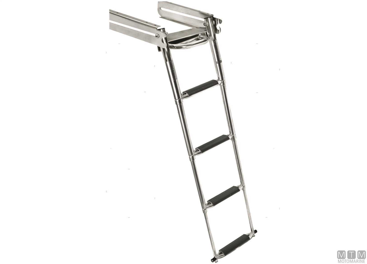 SCALETTA ESTRAIBILE A 3 GRADINI CON MANIGLIA ACCIAIO INOX 316