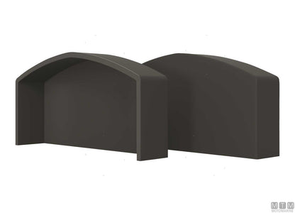 BOTTAZZO PROFILO PARABORDO QBE NERO H90MM L24M