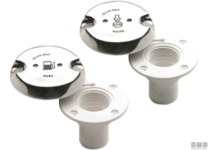 TAPPO COPERTA CAN FUEL D38 CORPO IN PLASTICA COPERCHIO INOX