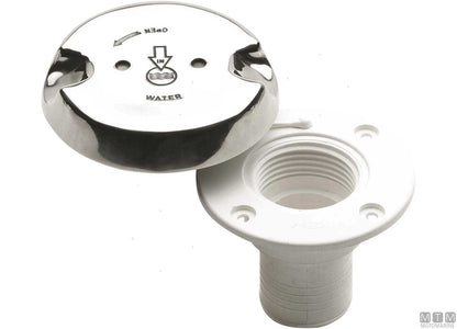 TAPPO COPERTA CAN FUEL D50 CORPO IN PLASTICA COPERCHIO INOX