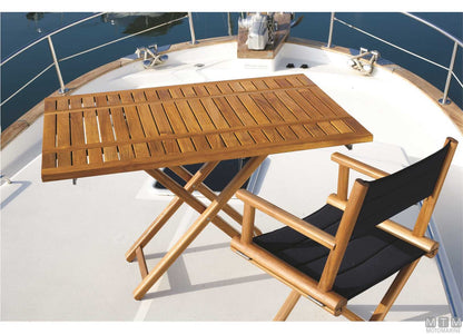 TAVOLINO REGOLABILE MB IN TEAK 120X40/80CM H75/60CM