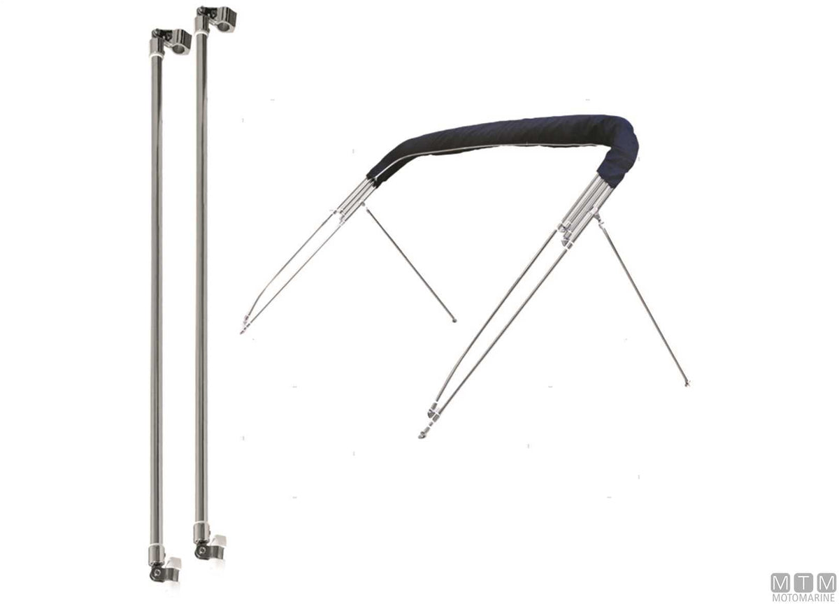 COPPIA ASTE SUPPORTO POLE PER CAPOTTINE