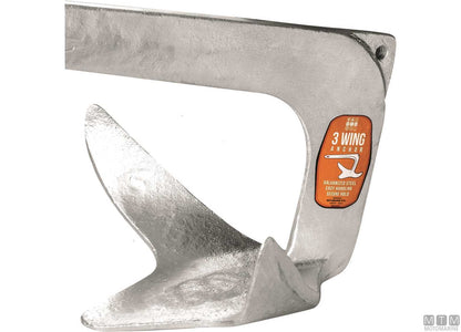 ANCORA 3-WING 20KG ACCIAIO ZINCATO A CALDO