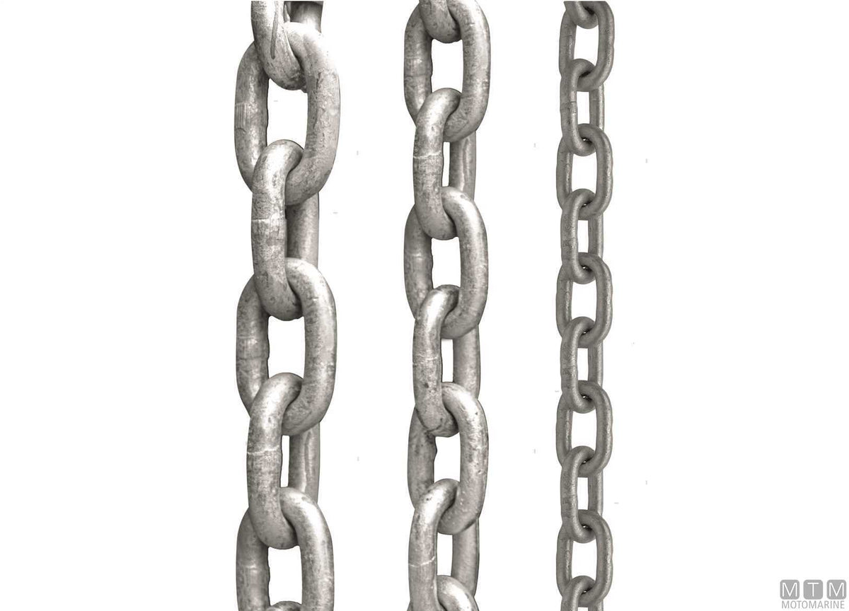 CATENA LUNGA GENOVESE DIN5685A D18MM 50M ACCIAIO ZINCATO G30