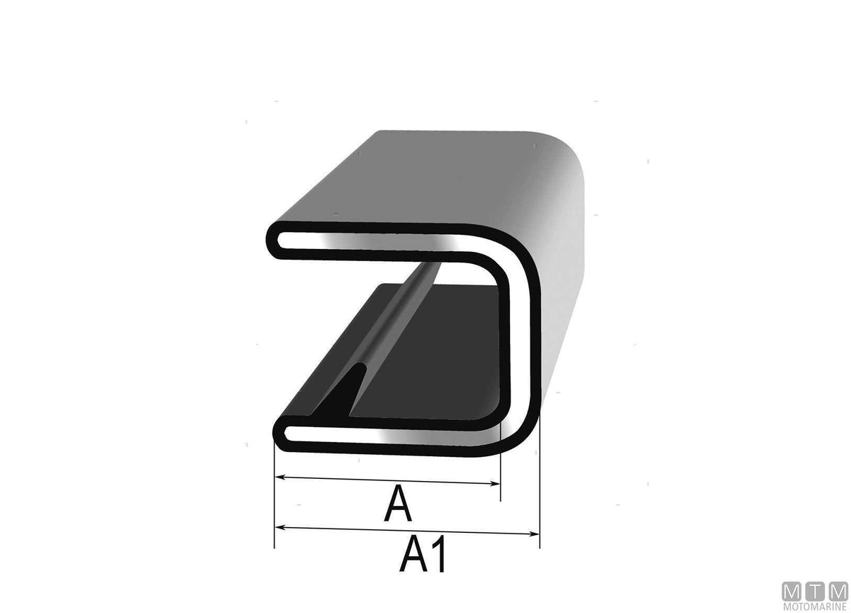 PROFILO AUTOBLOCCANTE TRIM-LOK EDGE BIANCO 7>8.5MM L15M