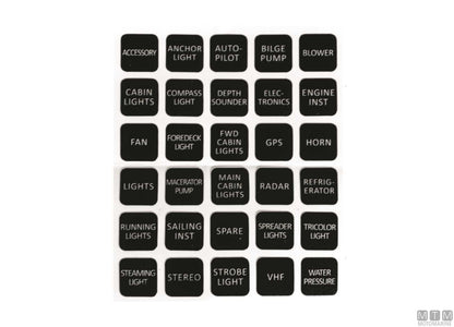 PANNELLO IN ALLUMINIO NERO CON INTERRUTTORI BASCULANTI 4+2 POSIZIONI