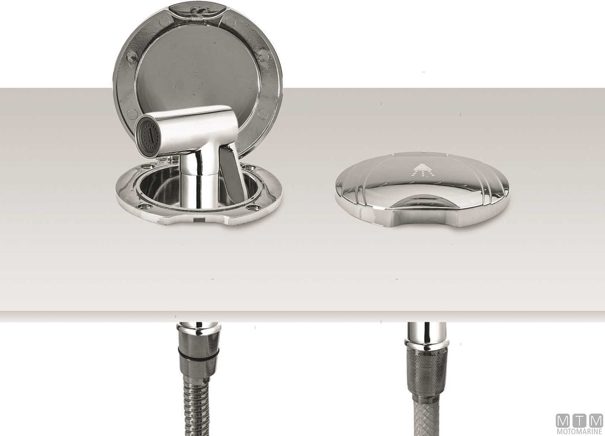 TUBO DOCCIA INOX 2.2M TERMINALI 1/2"-1/2"