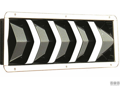 PRESA D'ARIA STRETTA 530x110MM IN ACCIAIO INOX