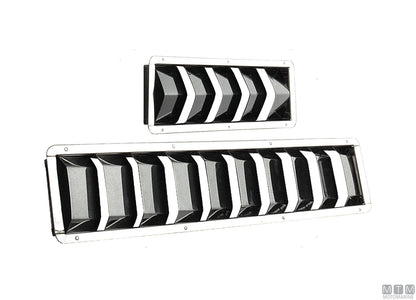 PRESA D'ARIA STRETTA 430x75MM IN ACCIAIO INOX