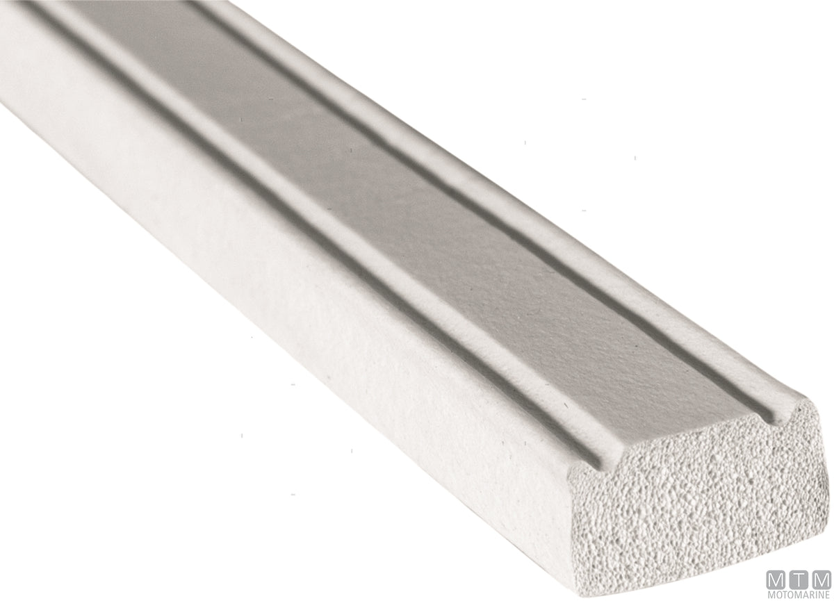 GUARNIZIONE TRIM-LOK FLAT RUBBER BIANCO 12X6MM ADESIVO HT L15M
