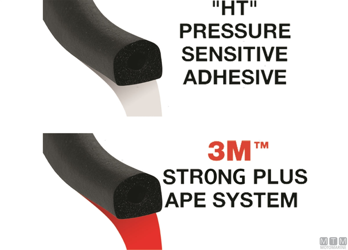 GUARNIZIONE TRIM-LOK DO RUBBER NERO 9MM ADESIVO HT 15M