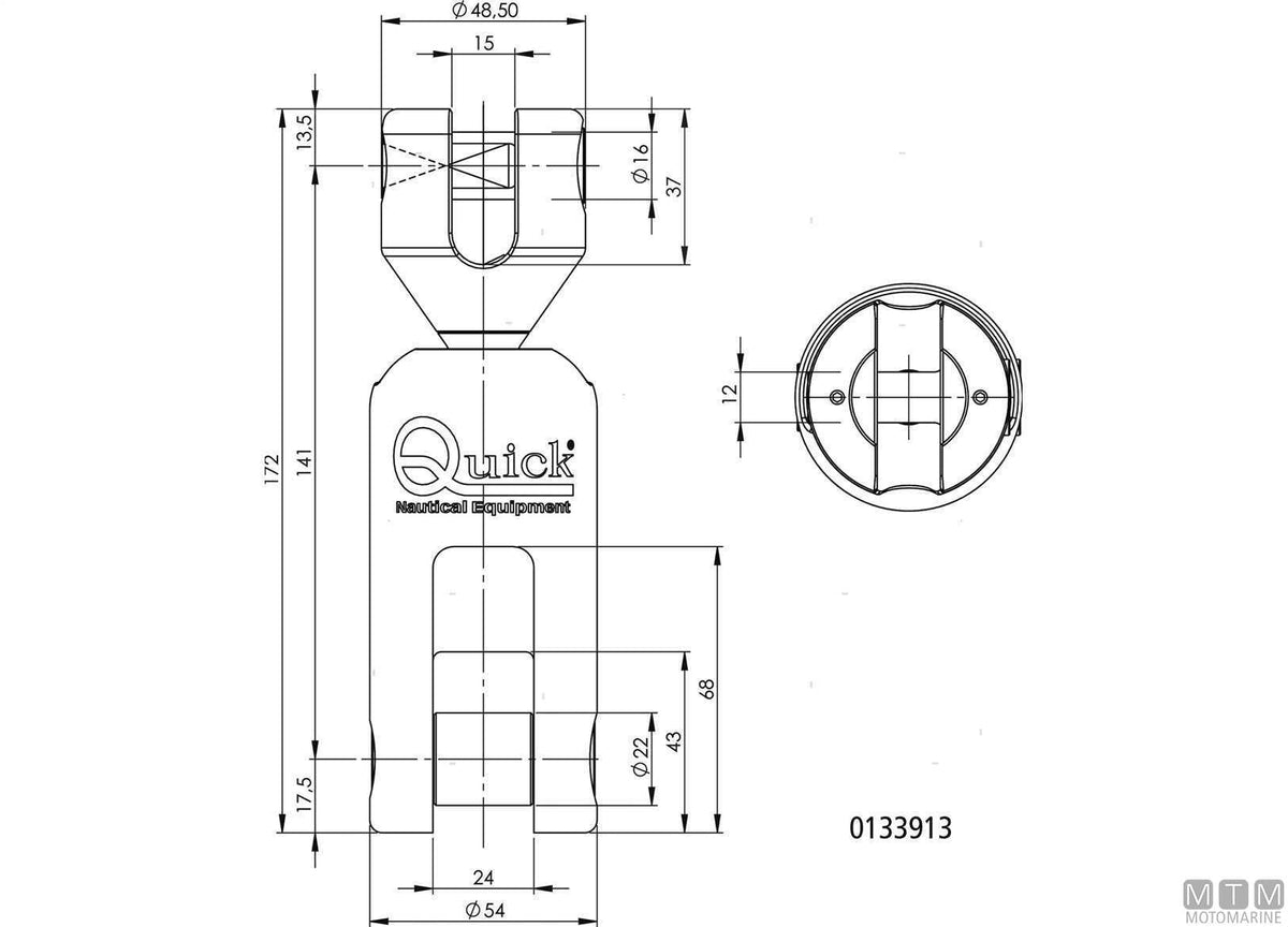 GIUNTO ANCORA OLIMPIC CATENA D8MM ACCIAIO INOX 316