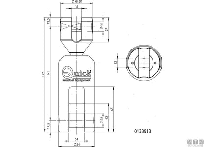 GIUNTO ANCORA OLIMPIC CATENA D8MM ACCIAIO INOX 316