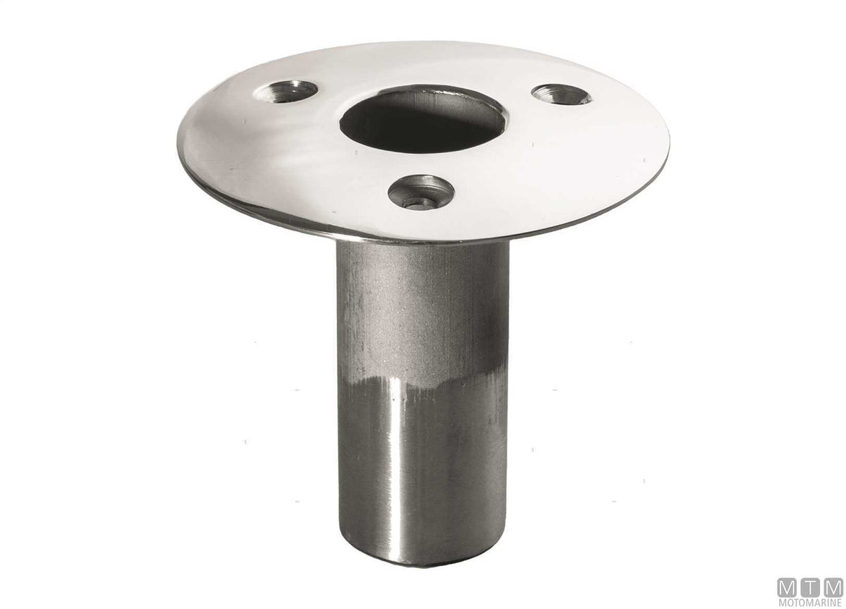 BOCCOLA A INCASSO D25MM IN OTTONE CROMATO