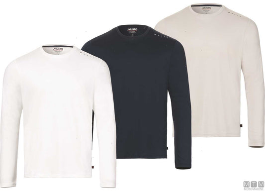 MAGLIA MUSTO CREW SUNBLOCK 002 BIANCO M