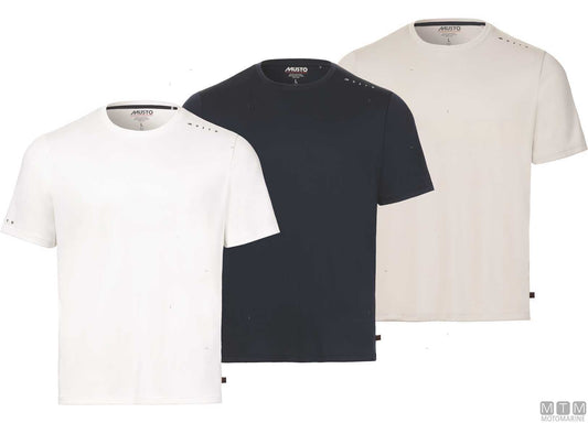 T-SHIRT MUSTO CREW SUNBLOCK 813 PLATINO M