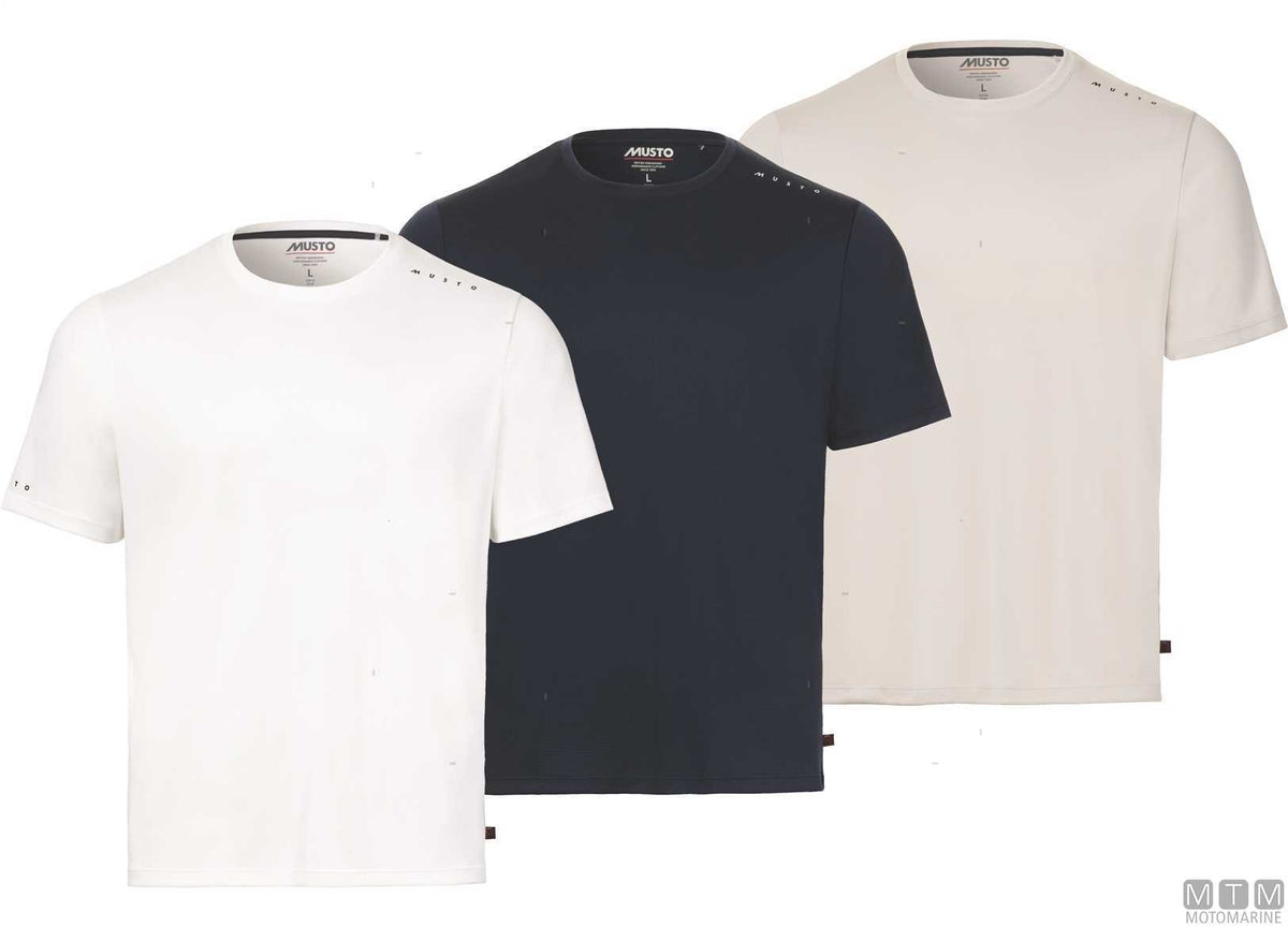 T-SHIRT MUSTO CREW SUNBLOCK 597 BLU NAVY 2XL