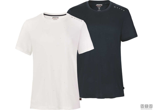 T-SHIRT MUSTO CREW SUNBLOCK DONNA 597 BLU NAVY M