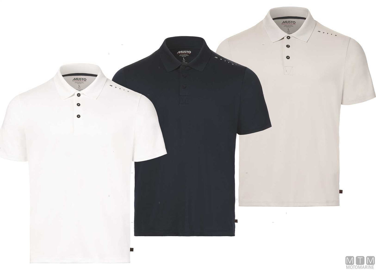 POLO MUSTO CREW SUNBLOCK 813 PLATINO S