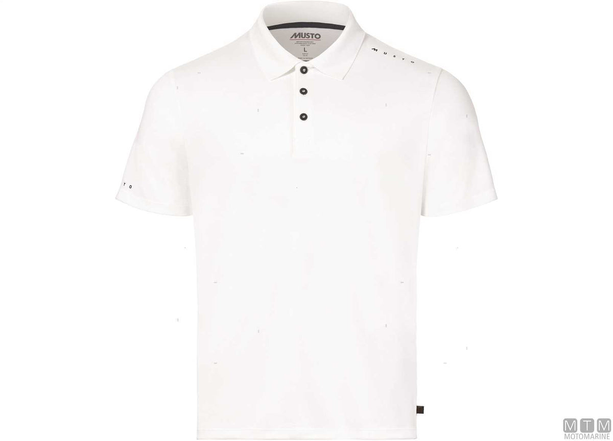 POLO MUSTO CREW SUNBLOCK 002 BIANCO L