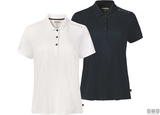 POLO MUSTO CREW SUNBLOCK DONNA 002 BIANCO M
