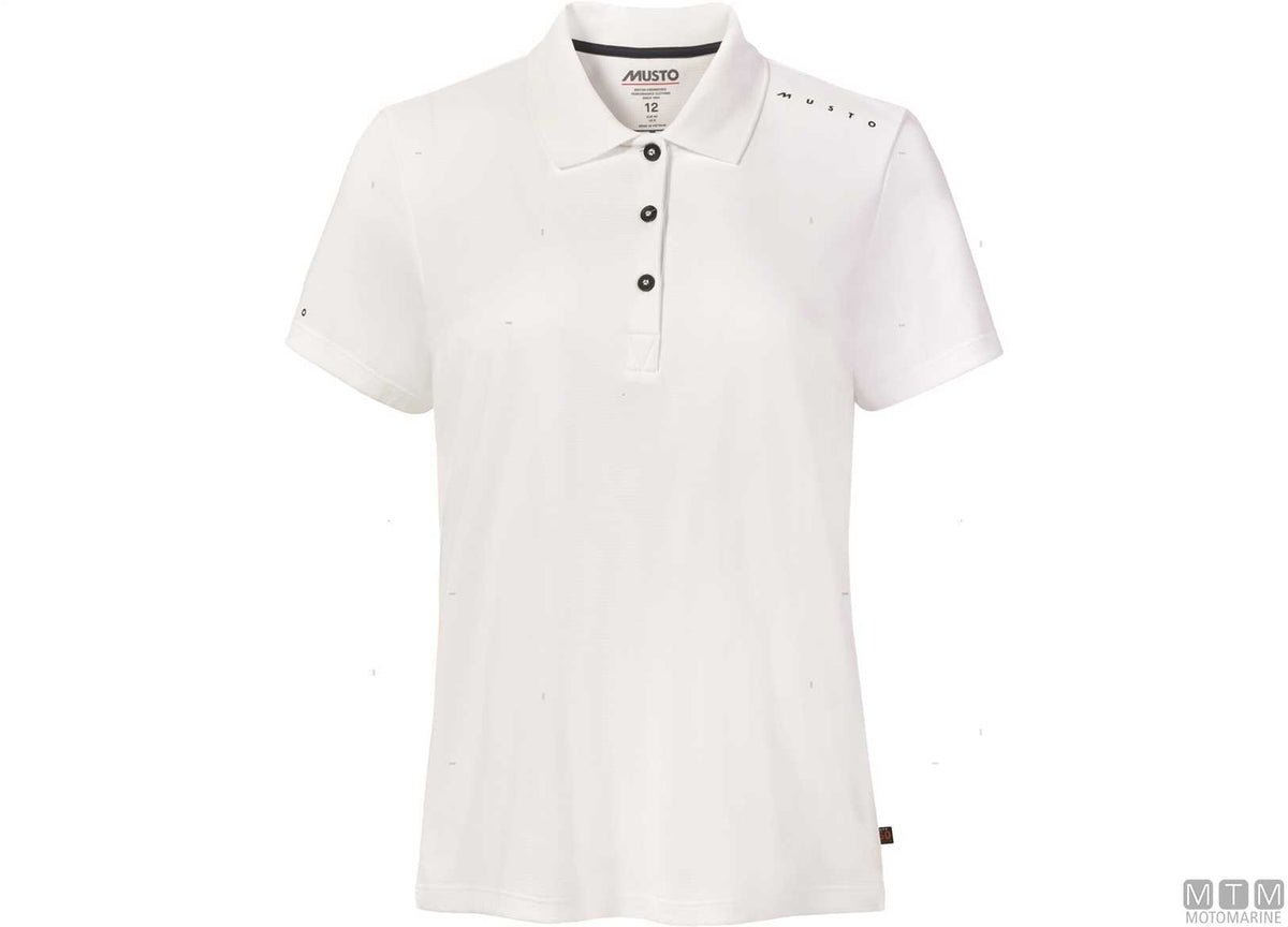 POLO MUSTO CREW SUNBLOCK DONNA 002 BIANCO M