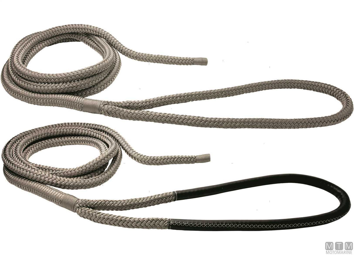 TRECCIA ORMEGGIO GRIGIA CON GASSA 75CM D28MM 16M