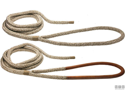 TRECCIA ORMEGGIO BEIGE CON GASSA CUOIO MARRONE 75CM D24MM 16M