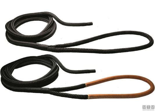 TRECCIA ORMEGGIO NERA CON GASSA 100CM D36MM 16M