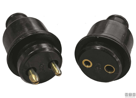 PRESA E SPINA 12/24V 2 POLI 3A