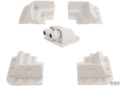 KIT FISSAGGIO PANNELLI SOLARI BIANCO