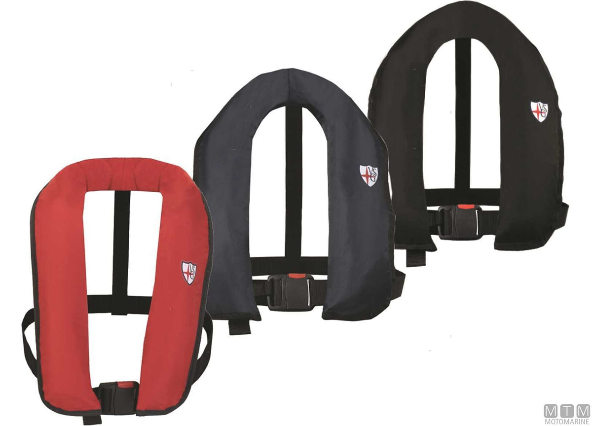 GIUBBOTTO DI SALVATAGGIO GONFIABILE VSG SKIPPER 150N ROSSO