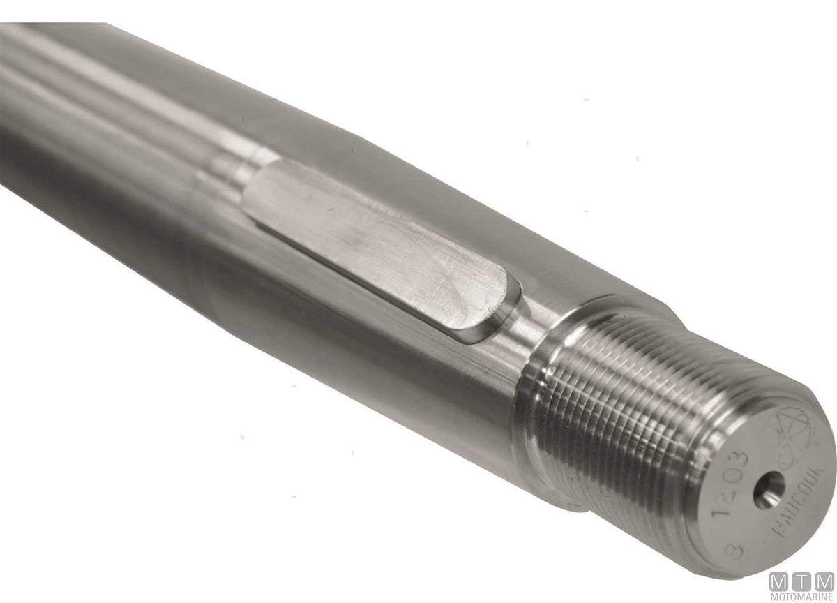 ASSE ELICA IN ACCIAIO INOX DUPLEX D30MM L150CM