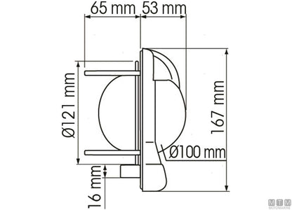 BUSSOLA VERTICALE PLASTIMO CONTEST 101 NERA