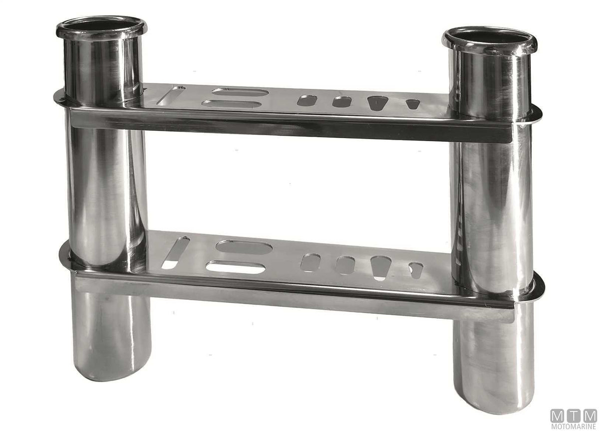 PORTACANNE 3 POSTI D40MM IN ACCIAIO INOX