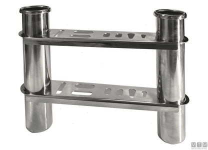 PORTACANNE 3 POSTI D40MM IN ACCIAIO INOX