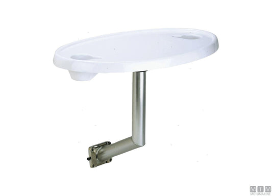 SET TAVOLO OVALE IN ABS GARELICK CON SUPPORTO LATERALE IN ALLUMINIO