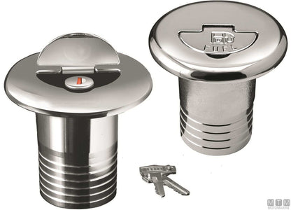 TAPPO COPERTA WATER SECURE LOCK D50MM IN OTTONE CROMATO
