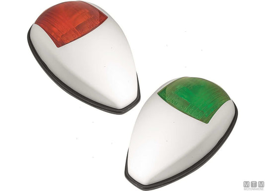 COPPIA FANALI DI VIA LED DI PRUA ROSSO E VERDE IN ACCIAIO INOX