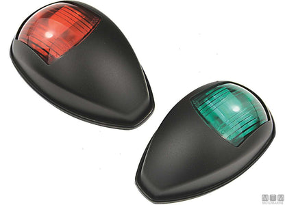 COPPIA FANALI DI VIA LED DI PRUA ROSSO E VERDE IN ACCIAIO INOX