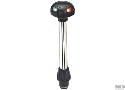 FANALE DI VIA LED COMBINATO ROSSO/VERDE SU ASTA ESTRAIBILE H28CM