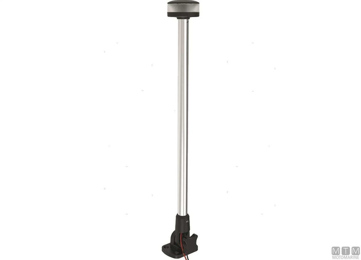FANALE DI VIA LED 360 BIANCO SU ASTA PIEGHEVOLE UFO H15CM