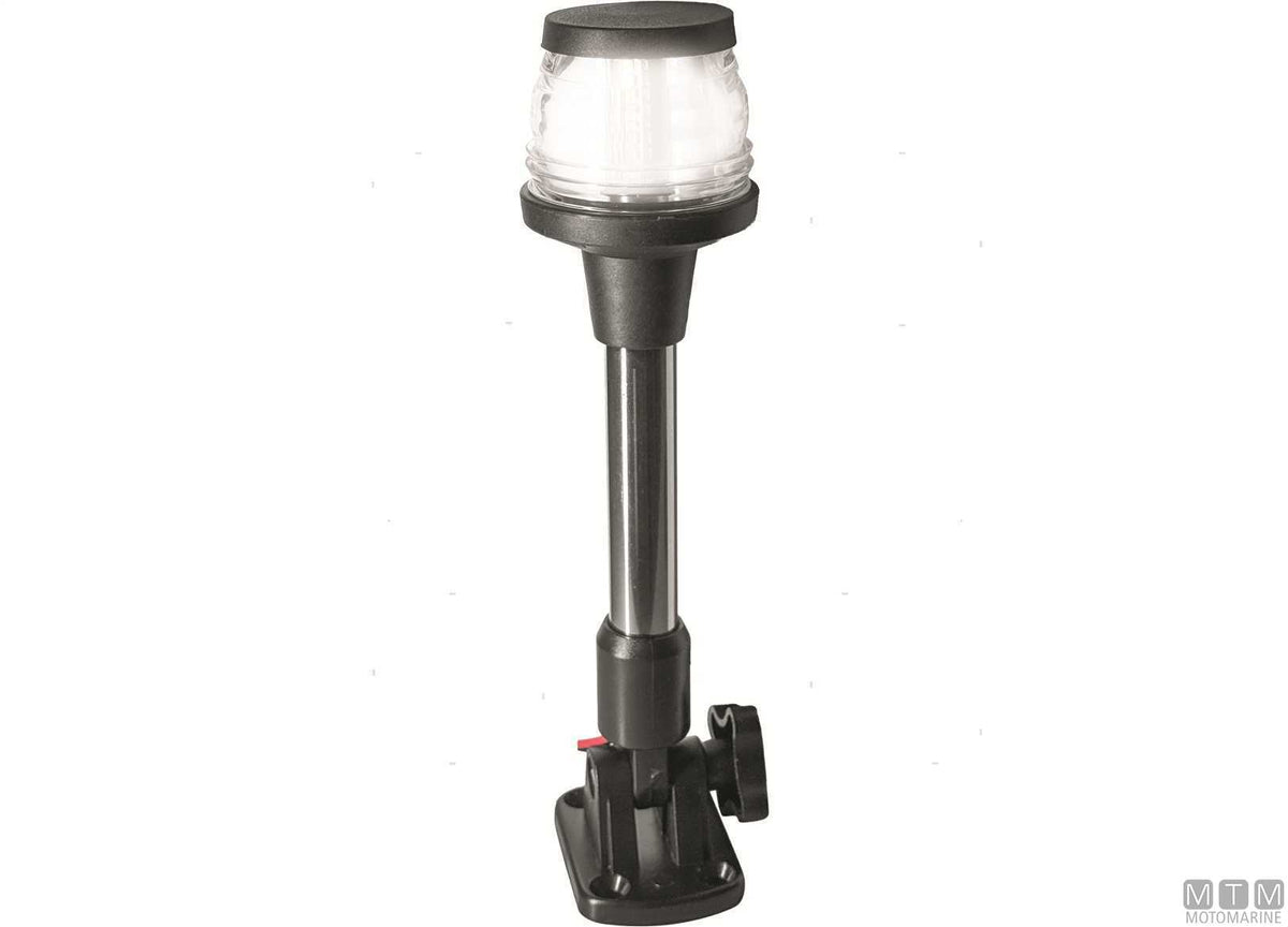 FANALE DI VIA LED 360 BIANCO SU ASTA PIEGHEVOLE H24CM